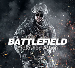 极品PS动作－战场勇士(含高清视频教程)：Battlefield Photoshop Action